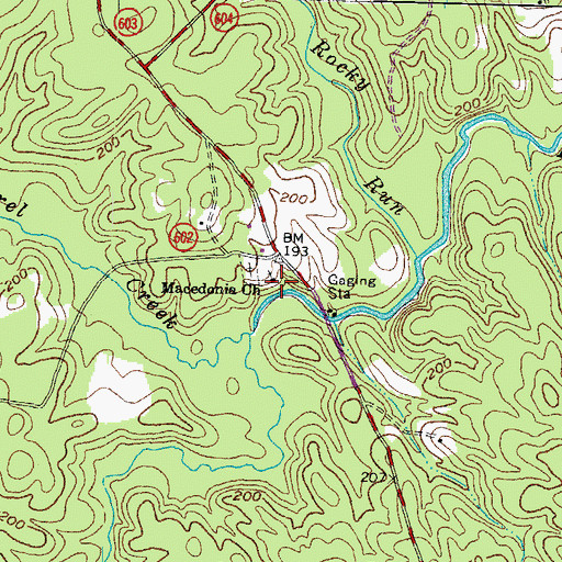Topographic Map of Macedonia Church, VA