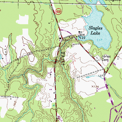 Topographic Map of Maclins Creek, VA