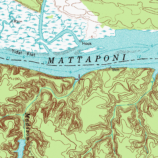 Topographic Map of Madison Creek, VA