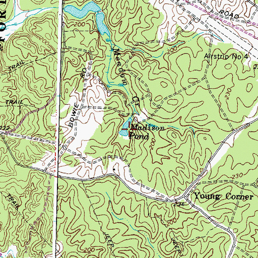 Topographic Map of Madison Pond, VA