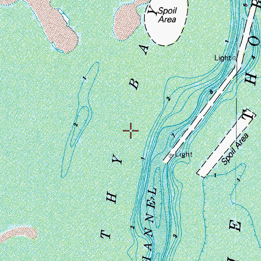 Topographic Map of Magothy Bay, VA