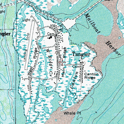 Topographic Map of Main Ridge, VA