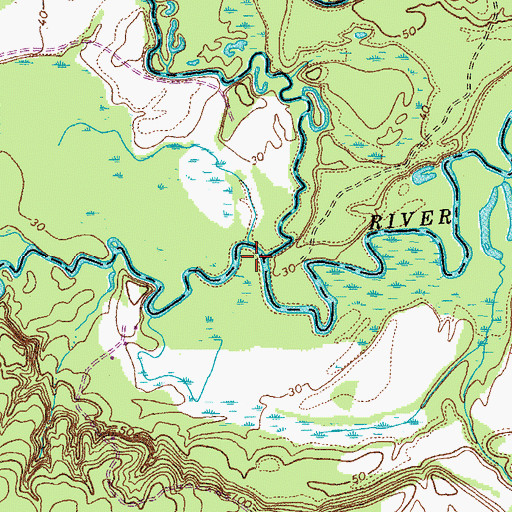 Topographic Map of Maracossic Creek, VA