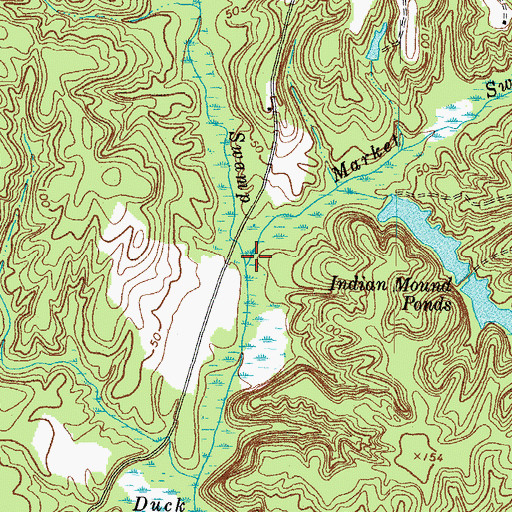 Topographic Map of Market Swamp, VA