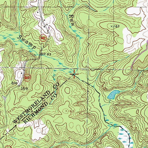 Topographic Map of Marriner Run, VA