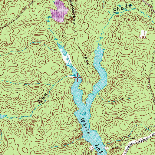Topographic Map of Mashbox Run, VA