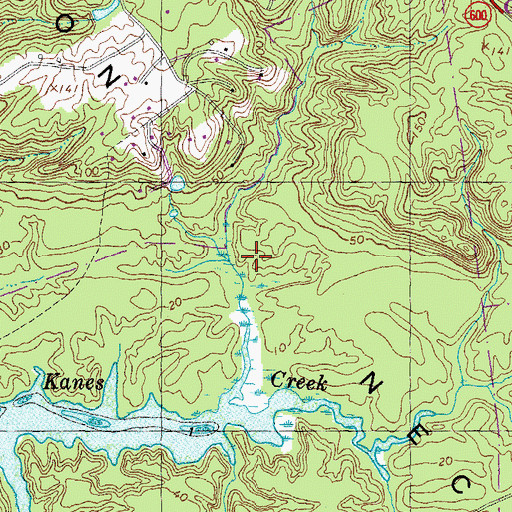 Topographic Map of Mason Neck, VA