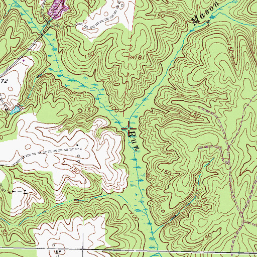 Topographic Map of Mason Swamp, VA