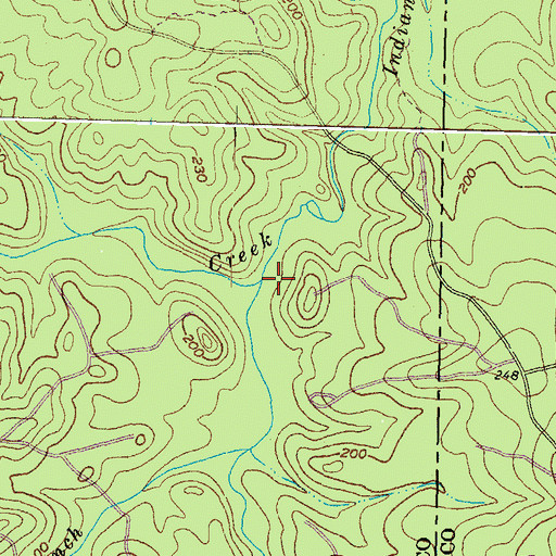 Topographic Map of Masons Branch, VA