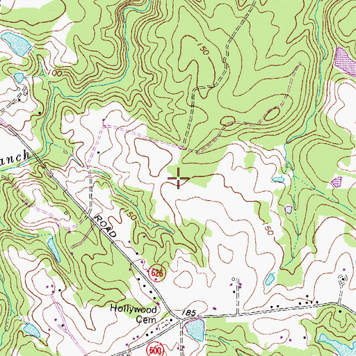 Topographic Map of Matoaca High School, VA