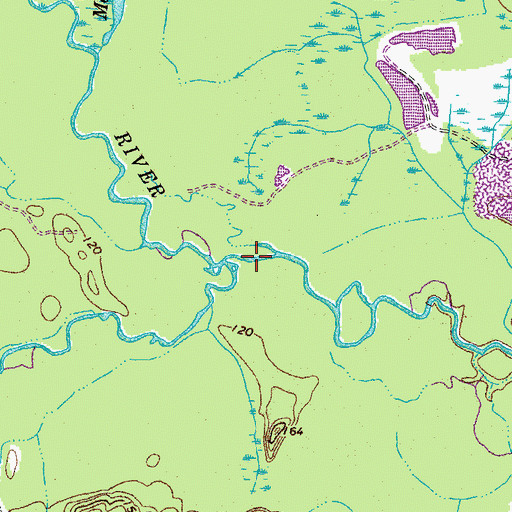 Topographic Map of Matta River, VA