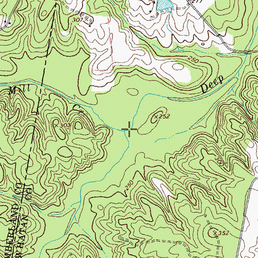 Topographic Map of Maxey Mill Creek, VA