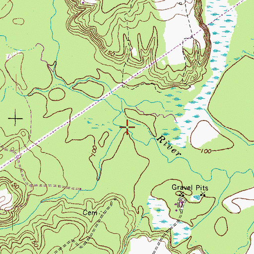 Topographic Map of Mays Run, VA