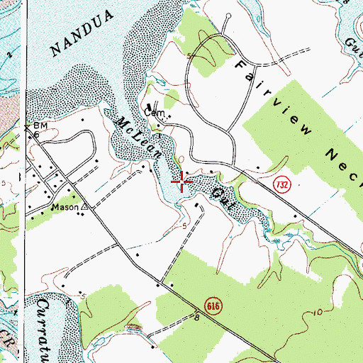 Topographic Map of McLean Gut, VA