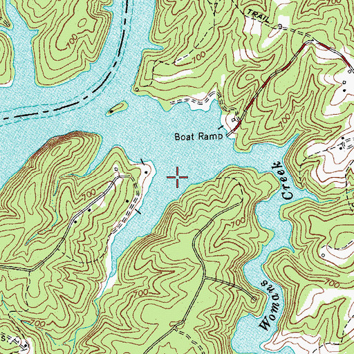 Topographic Map of Meadow Branch, VA