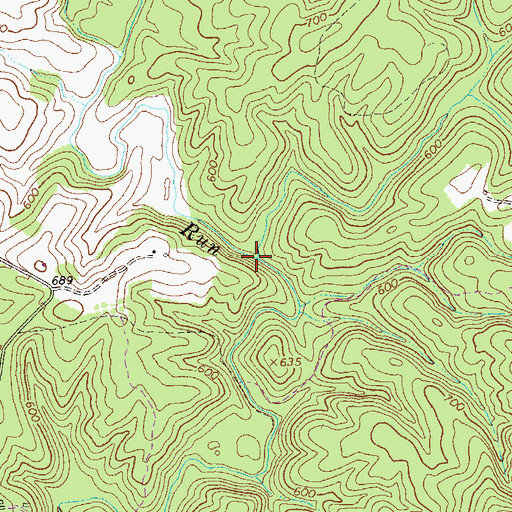 Topographic Map of Meadow Creek, VA