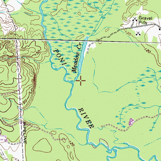 Topographic Map of Meadow Creek, VA