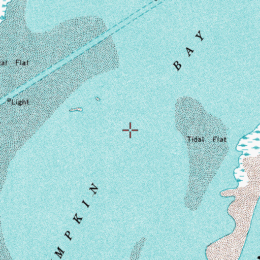 Topographic Map of Metompkin Bay, VA