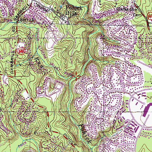 Topographic Map of Middle Run, VA