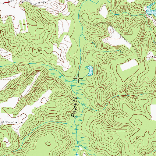 Topographic Map of Mike Run, VA