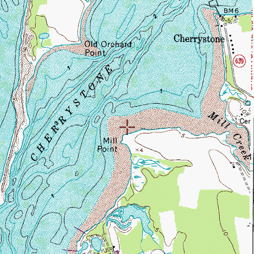 Topographic Map of Mill Point, VA