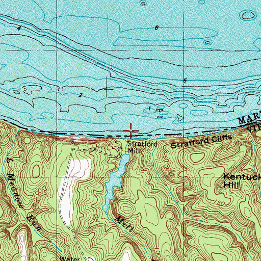 Topographic Map of Mill Run, VA