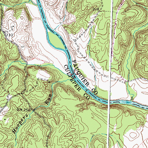 Topographic Map of Mill Run, VA