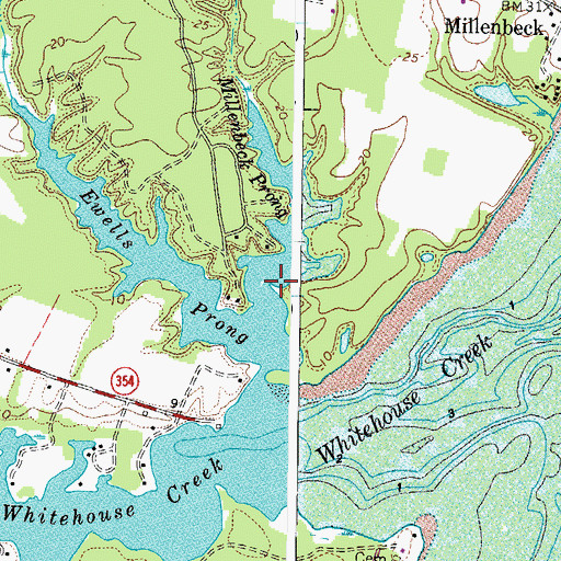 Topographic Map of Millenbeck Prong, VA