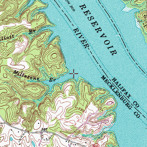 Topographic Map of Millstone Branch, VA