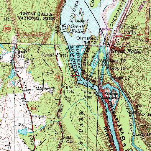 Topographic Map of Mine Run Branch, VA
