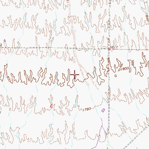 Topographic Map of M E Wash, AZ