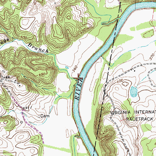 Topographic Map of Mineral Springs Branch, VA