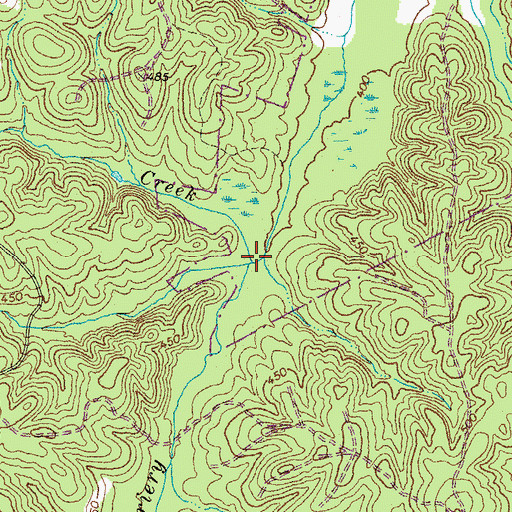 Topographic Map of Mingo Creek, VA
