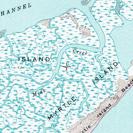 Topographic Map of Mink Creek, VA