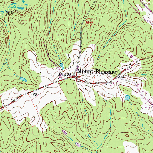 Topographic Map of Mount Pleasant, VA