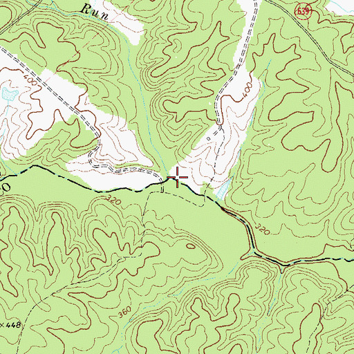 Topographic Map of Mountain Run, VA