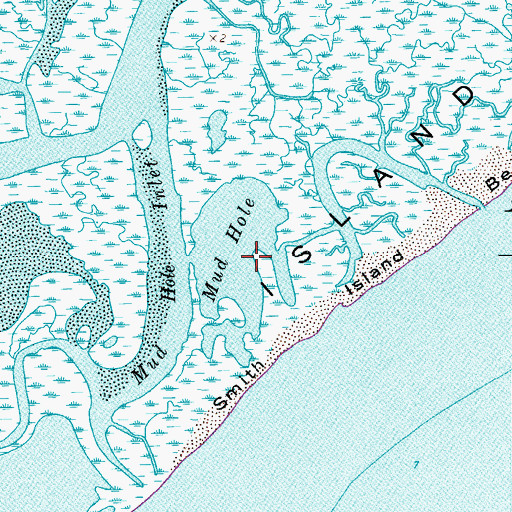 Topographic Map of Mud Hole, VA