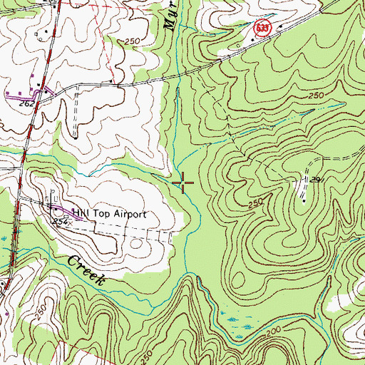 Topographic Map of Myrtlene Branch, VA