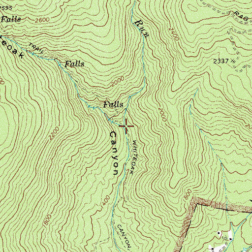 Topographic Map of Tims River, VA