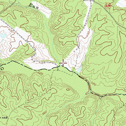 Topographic Map of Negro Run, VA
