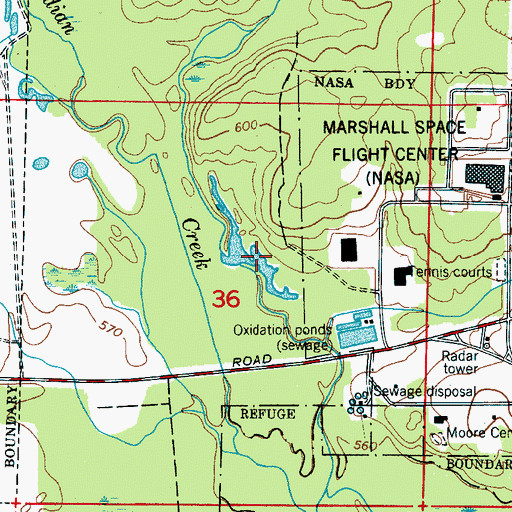 Topographic Map of Mullins Big Spring, AL
