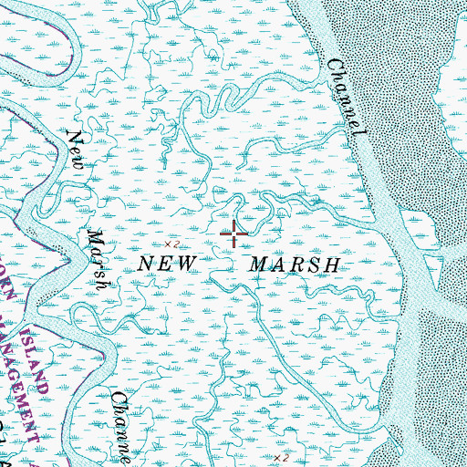 Topographic Map of New Marsh, VA