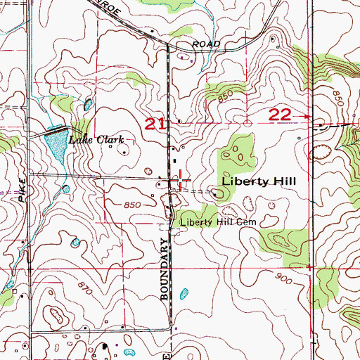 Topographic Map of Hight School (historical), AL