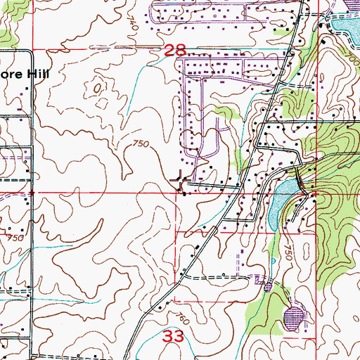 Topographic Map of New Testament Baptist Church, AL