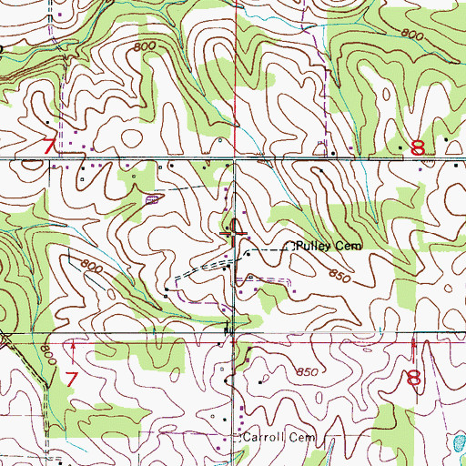 Topographic Map of New Zion Missionary Baptist Church, AL