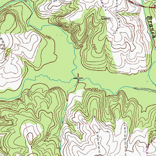 Topographic Map of Nibbs Creek, VA