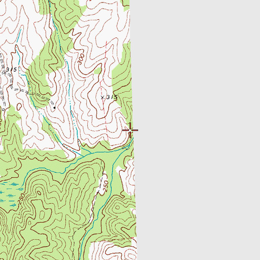 Topographic Map of North Branch Nibbs Creek, VA