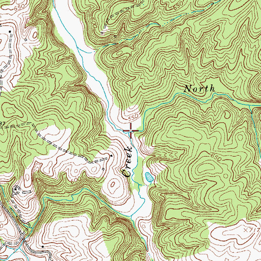 Topographic Map of North Creek, VA
