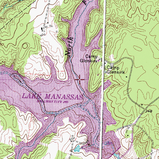 Topographic Map of North Fork Broad Run, VA