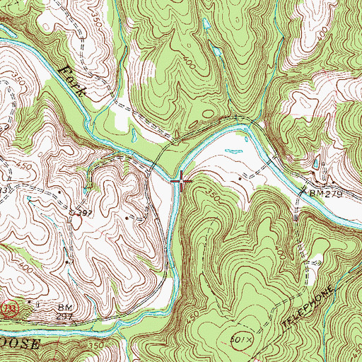 Topographic Map of North Fork Goose Creek, VA
